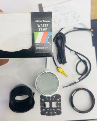 Universal WATER TEMP. Defi Meter Gauge Digital Racing Meter With 7 Colour LED Car Defi Volt Meter Gague Kit.