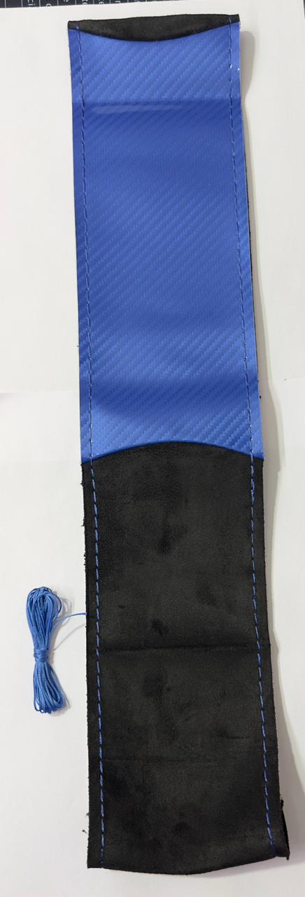 Alcantara Steering Grip Cover for Car Steering Wheel Soft Durable Universal Fit for Car Steering Grip Cover with Stiching Thread.