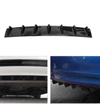 7Wing Shark Diffuser Universal Rear Bumper Lip Diffuser Car Rear Bumper Spoiler Shark Fin 7-Wing