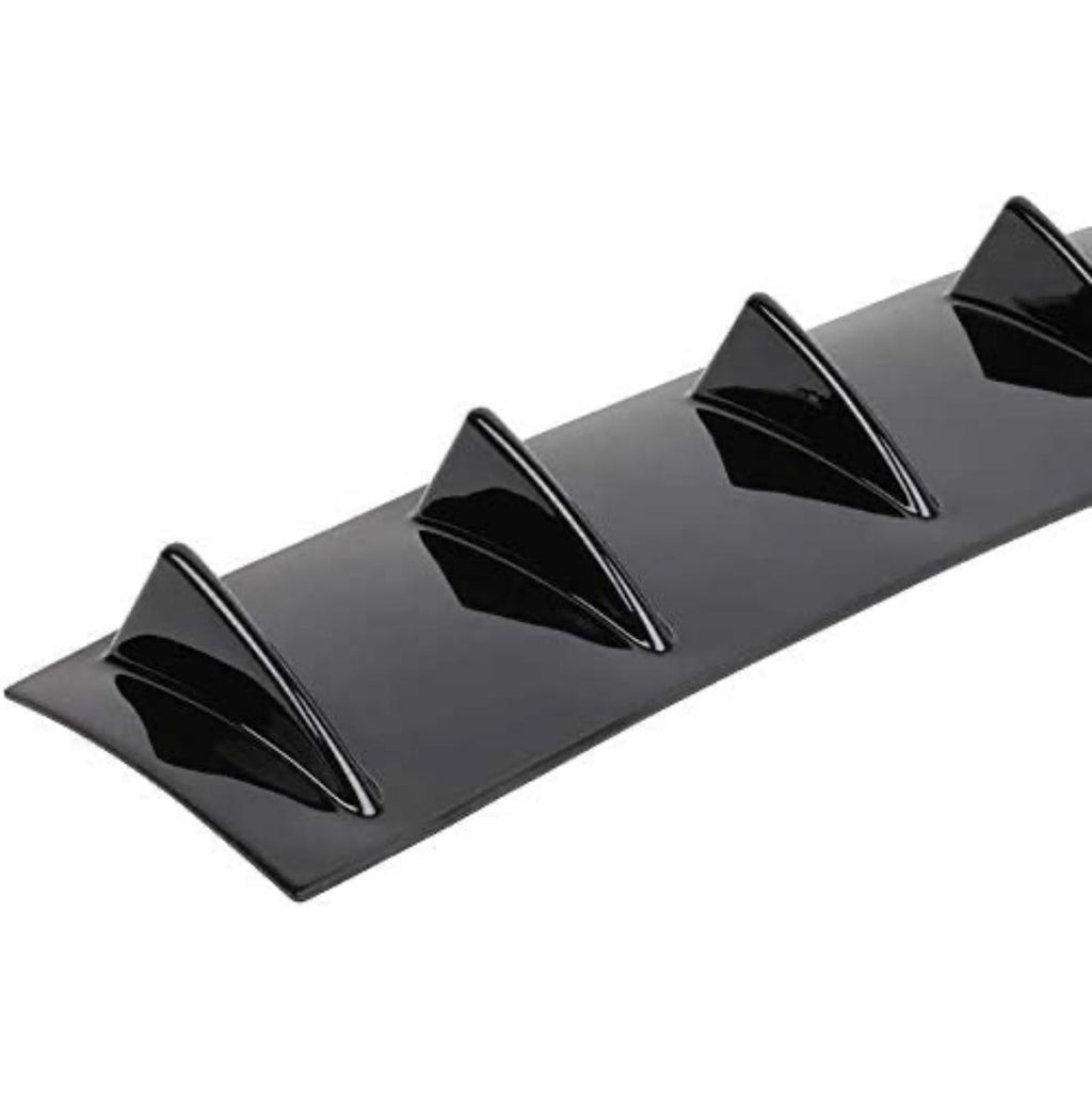7Wing Shark Diffuser Universal Rear Bumper Lip Diffuser Car Rear Bumper Spoiler Shark Fin 7-Wing