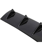 7Wing Shark Diffuser Universal Rear Bumper Lip Diffuser Car Rear Bumper Spoiler Shark Fin 7-Wing