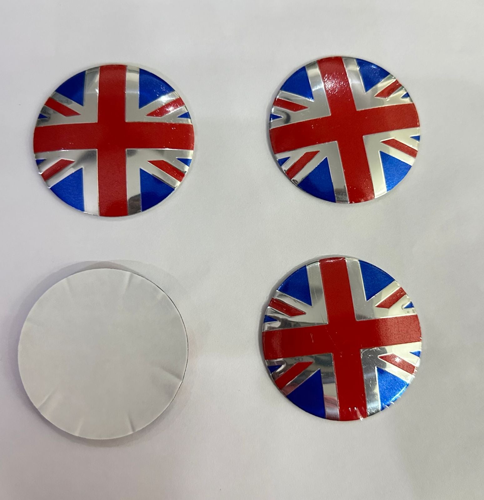 4pcs UK Flag Logo Wheel Center Hub Cap Badge Emblem Sticker Decal Universal for All CAR