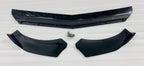 3PC Splitter 7 Dot Rocket ABS Car Front Bumper Splitter Diffuser Splitter Universal Durable Car Front Lip Chin Body Kit Bumper Lip Splitter 3Pieces Splitter