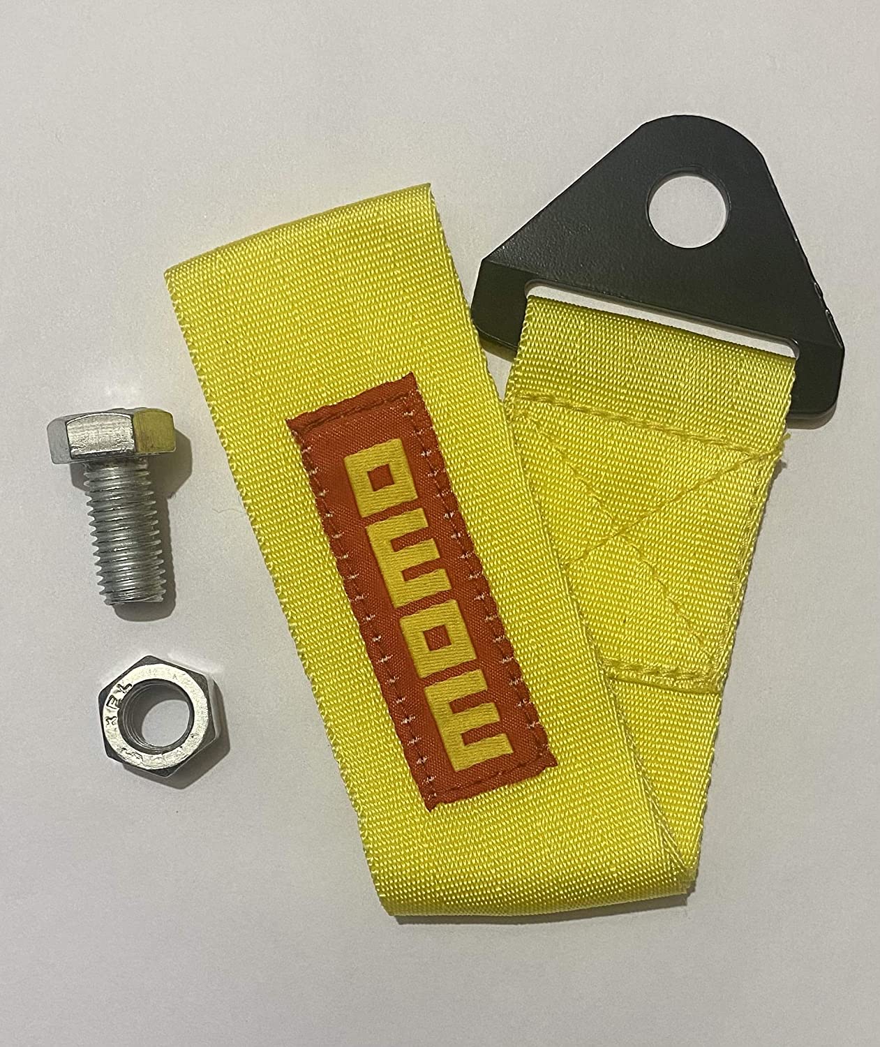 MOMO CAR Truck Tow Belt Strap Universal Front Rear Tow Strap Tow Hook Towing Belt (Nylon, 1000 kg Pull Capacity 1 Piece