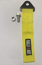 RALLIART CAR Truck Tow Belt Strap YELLOW Universal Front Rear Tow Strap Tow Hook Towing Belt (Nylon, 1000 kg Pull Capacity 1 Piece
