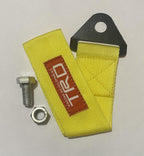 YELLOW TRD Racing Tow Belt &amp; Strap || TRD Racing Premium Universal Front &amp; Rear Tow Strap/Tow Hook Towing Belt (Nylon, 1000 kg Pull Capacity)