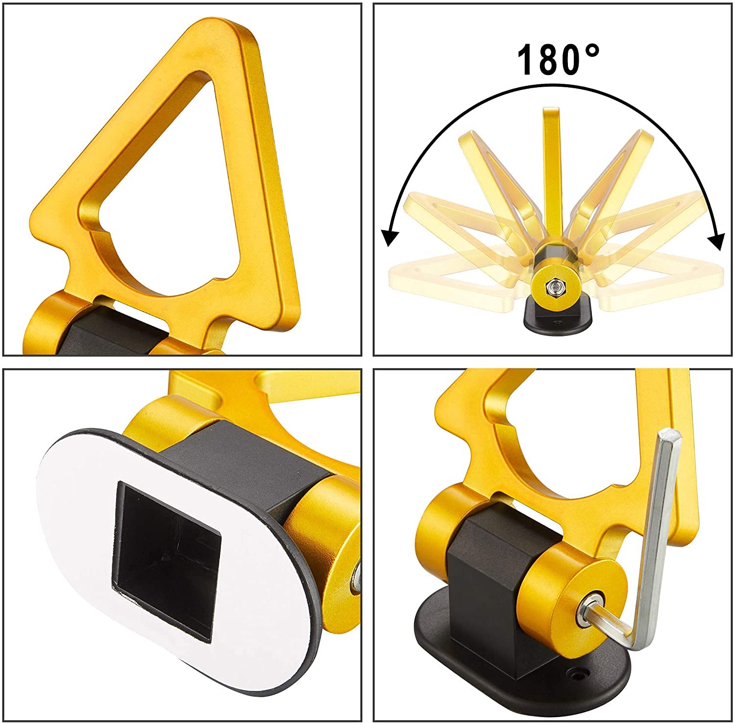 YELLOW Triangle Dummy Hook Car Bumper PVC Tow Hook Universal Decorative Racing Style Trailer Hook Sticker Rear Tow Strap Tow Hook-1 Piece Attractive Hook