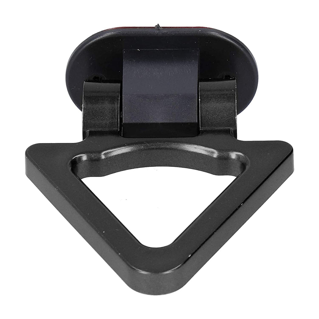 Black Triangle Dummy Hook Car Bumper PVC Tow Hook Universal Decorative Racing Style Trailer Hook Sticker Rear Tow Strap Tow Hook-1 Piece Attractive Hook