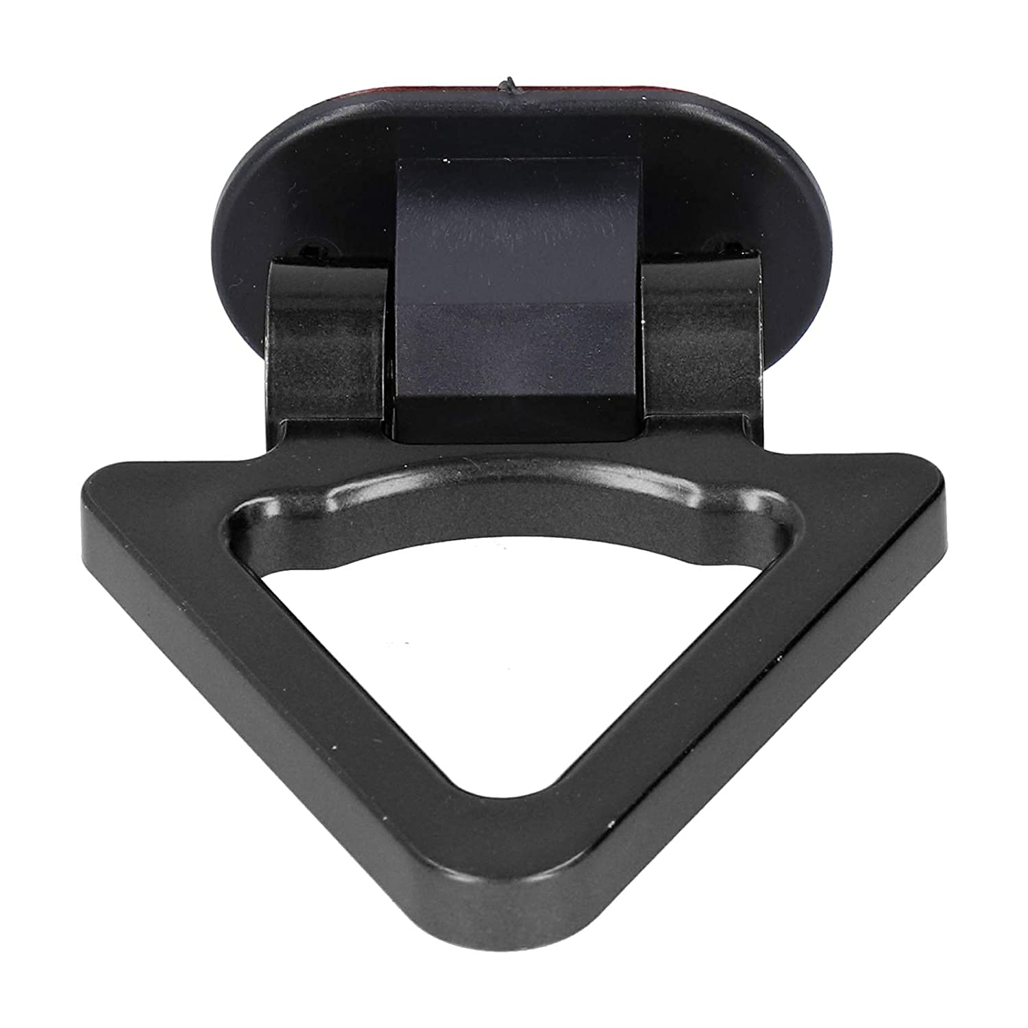 Black Triangle Dummy Hook Car Bumper PVC Tow Hook Universal Decorative Racing Style Trailer Hook Sticker Rear Tow Strap Tow Hook-1 Piece Attractive Hook