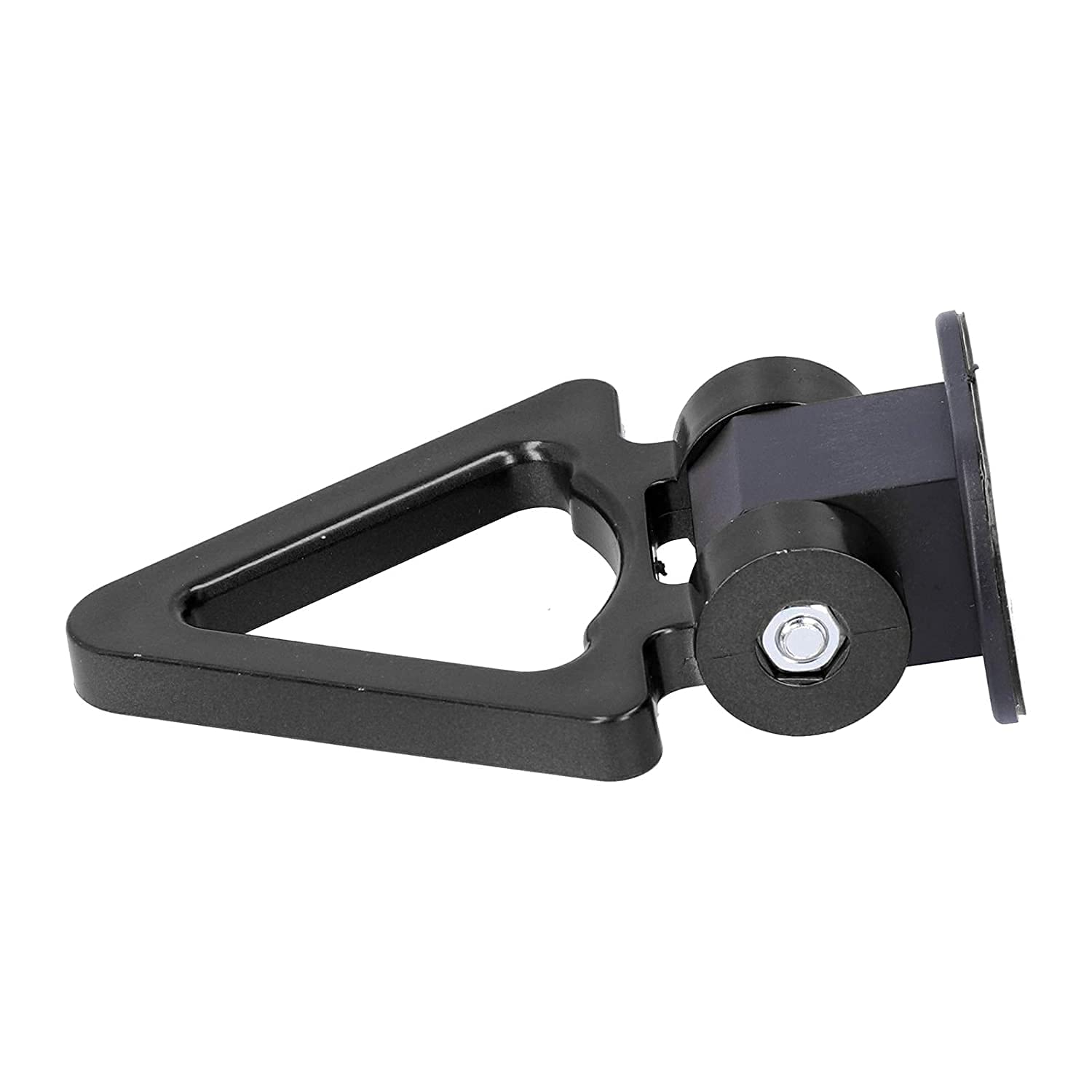 Black Triangle Dummy Hook Car Bumper PVC Tow Hook Universal Decorative Racing Style Trailer Hook Sticker Rear Tow Strap Tow Hook-1 Piece Attractive Hook