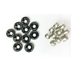 10pc/Set Black Fender Washer Engine Dress Up Kit CNC Bumper Fender Washer Bolt for Modified Car Fender Fasteners.