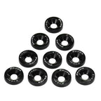 10pc/Set Black Fender Washer Engine Dress Up Kit CNC Bumper Fender Washer Bolt for Modified Car Fender Fasteners.