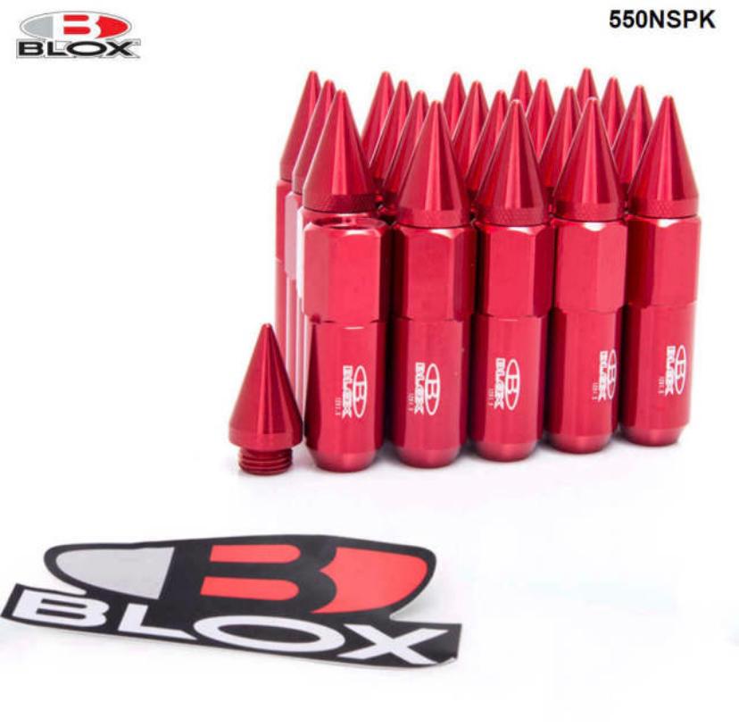 20PC 1.25 LUG NUTS Car Extended Forged Aluminum Tuner BLOX LUG Nuts For Hyundai Kia Honda Scorpio &amp; Mahindra Racing Wheel Lug Nut