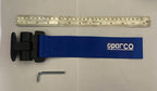 BLUE Sparco Car Tow Hook Racing Style Trailer Hook Sticker Rear Tow Strap Tow Hook Towing Belt Car Bumper for Decoration Compatible with All Vehicle Sparco Dummy Hook.