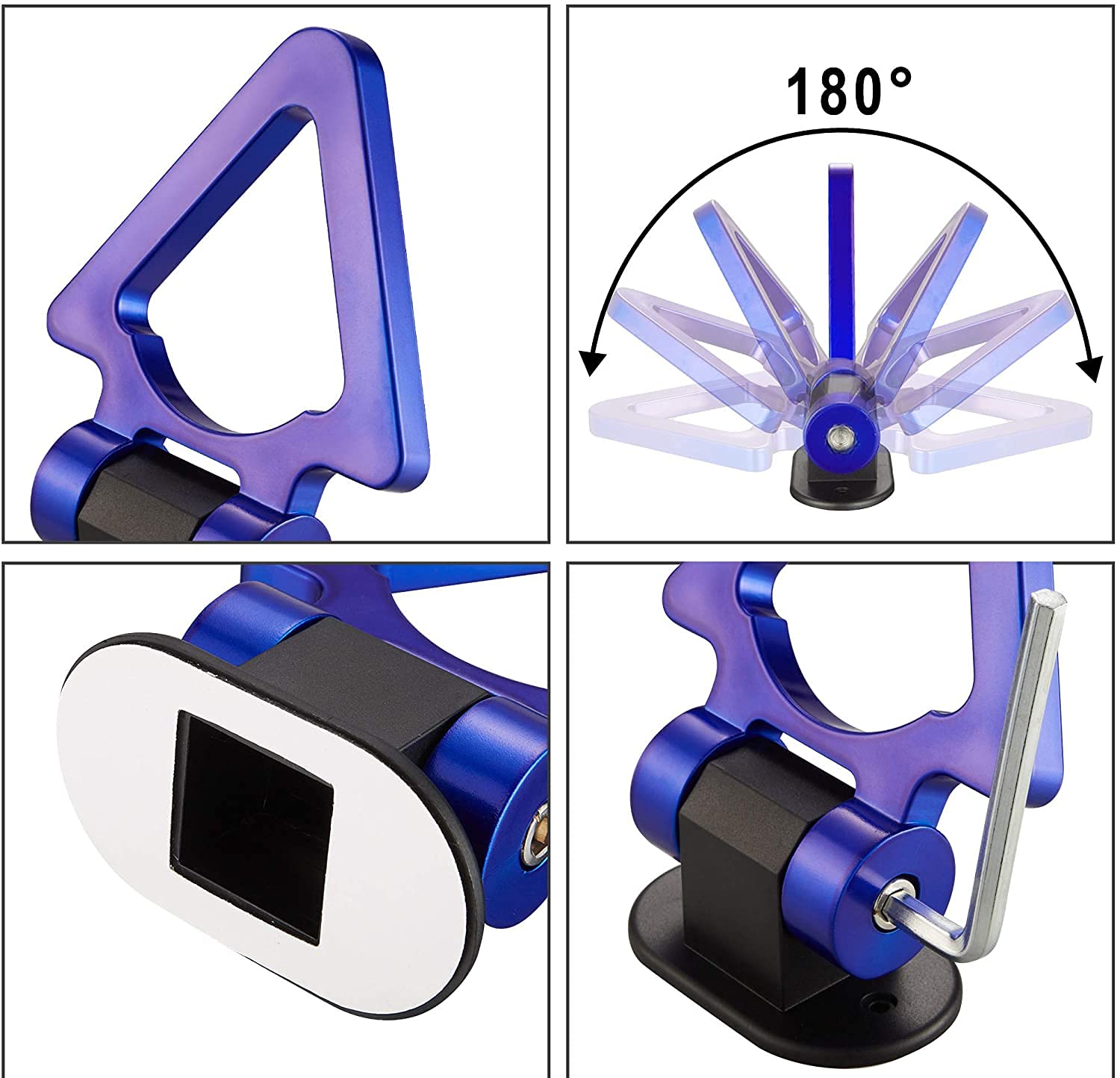 BLUE Triangle Dummy Hook Car Bumper PVC Tow Hook Universal Decorative Racing Style Trailer Hook Sticker Rear Tow Strap Tow Hook-1 Piece Attractive Hook
