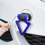 Triangle Dummy Hook Car Bumper PVC Tow Hook Universal Decorative Racing Style Trailer Hook Sticker Rear Tow Strap Tow Hook-1 Piece Attractive Hook