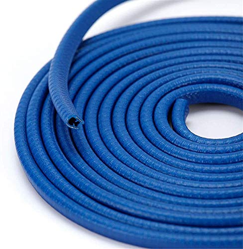 (BLUE TYRE Guard) Car Tyre Guard Edge Protector Universal Beading Alloy Wheel Edge Ring Rim Protectors Tyres Tire Guard Rubber Moulding Sticker Attractive Strip
