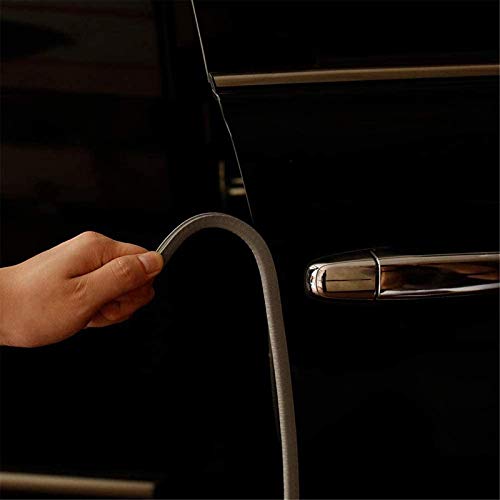 (GREY TYRE Guard) Car Tyre Guard Edge Protector Universal Beading Alloy Wheel Edge Ring Rim Protectors Tyres Tire Guard Rubber Moulding Sticker Attractive Strip