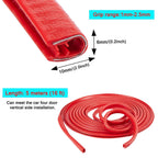 (RED TYRE Guard) Car Tyre Guard Edge Protector Universal Beading Alloy Wheel Edge Ring Rim Protectors Tyres Tire Guard Rubber Moulding Sticker Attractive Strip