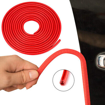 (RED TYRE Guard) Car Tyre Guard Edge Protector Universal Beading Alloy Wheel Edge Ring Rim Protectors Tyres Tire Guard Rubber Moulding Sticker Attractive Strip