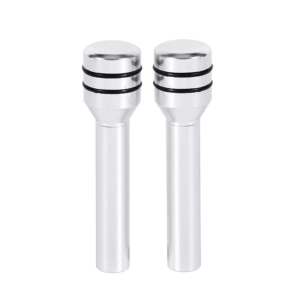 2PC SILVER Aluminum Alloy Car Door Lock Pins Car Interior Decorative Door Lock Pull Pin Auto Accessory Universal for All Cars Auto Accessories.