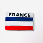 France Flag 3D Sticker (5cmx8cm) for Car Bike Laptop Emblem, France Flag Sticker Badge Universal Auto Racing Sports Logo Grand Tourer Decal Auto Accessories.