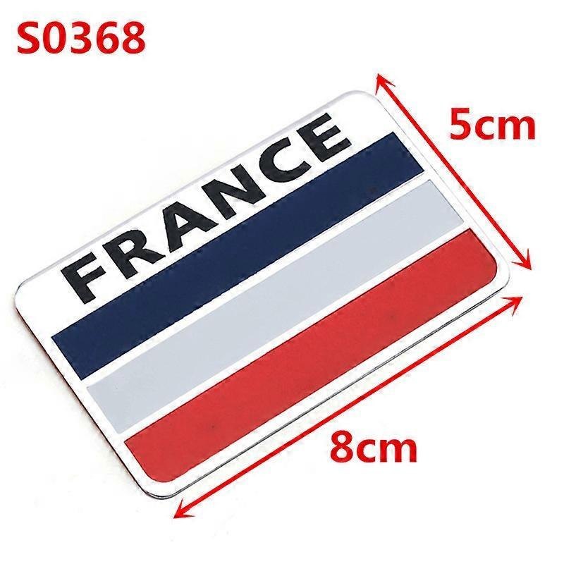 France Flag 3D Sticker (5cmx8cm) for Car Bike Laptop Emblem, France Flag Sticker Badge Universal Auto Racing Sports Logo Grand Tourer Decal Auto Accessories.
