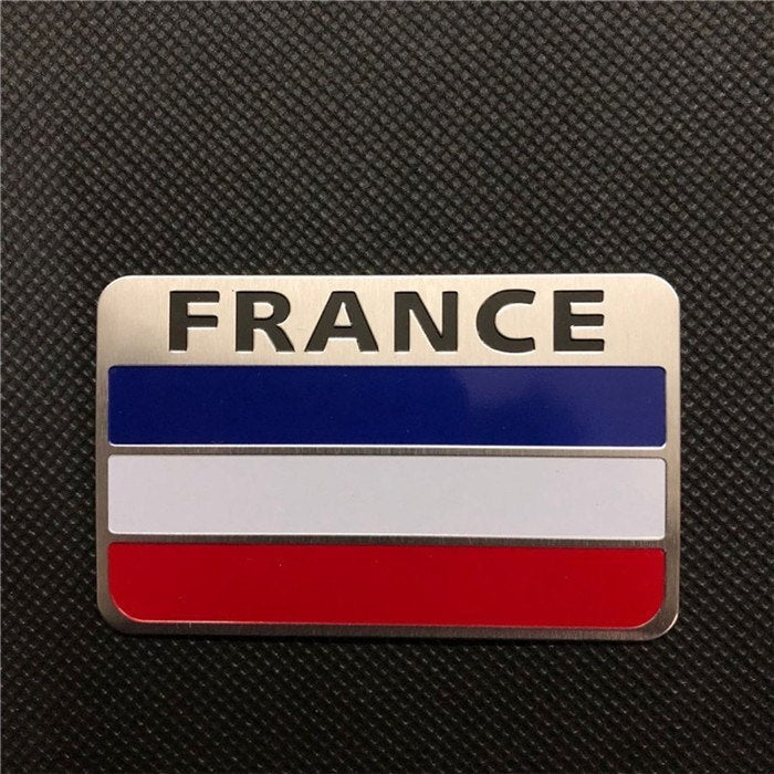 France Flag 3D Sticker (5cmx8cm) for Car Bike Laptop Emblem, France Flag Sticker Badge Universal Auto Racing Sports Logo Grand Tourer Decal Auto Accessories.