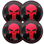 Emblem Car Wheel Center Hub Cap The Punisher Skull Caps Badge Sticker Decal 56mm 2INCH