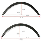 4PC Fender Flares 4PCS 3.5"/890mm Universal Car Wheel Fender Flares Flexible Wide Body Wheel Arches Universal Arch Fennder Fllare Auto Accessories