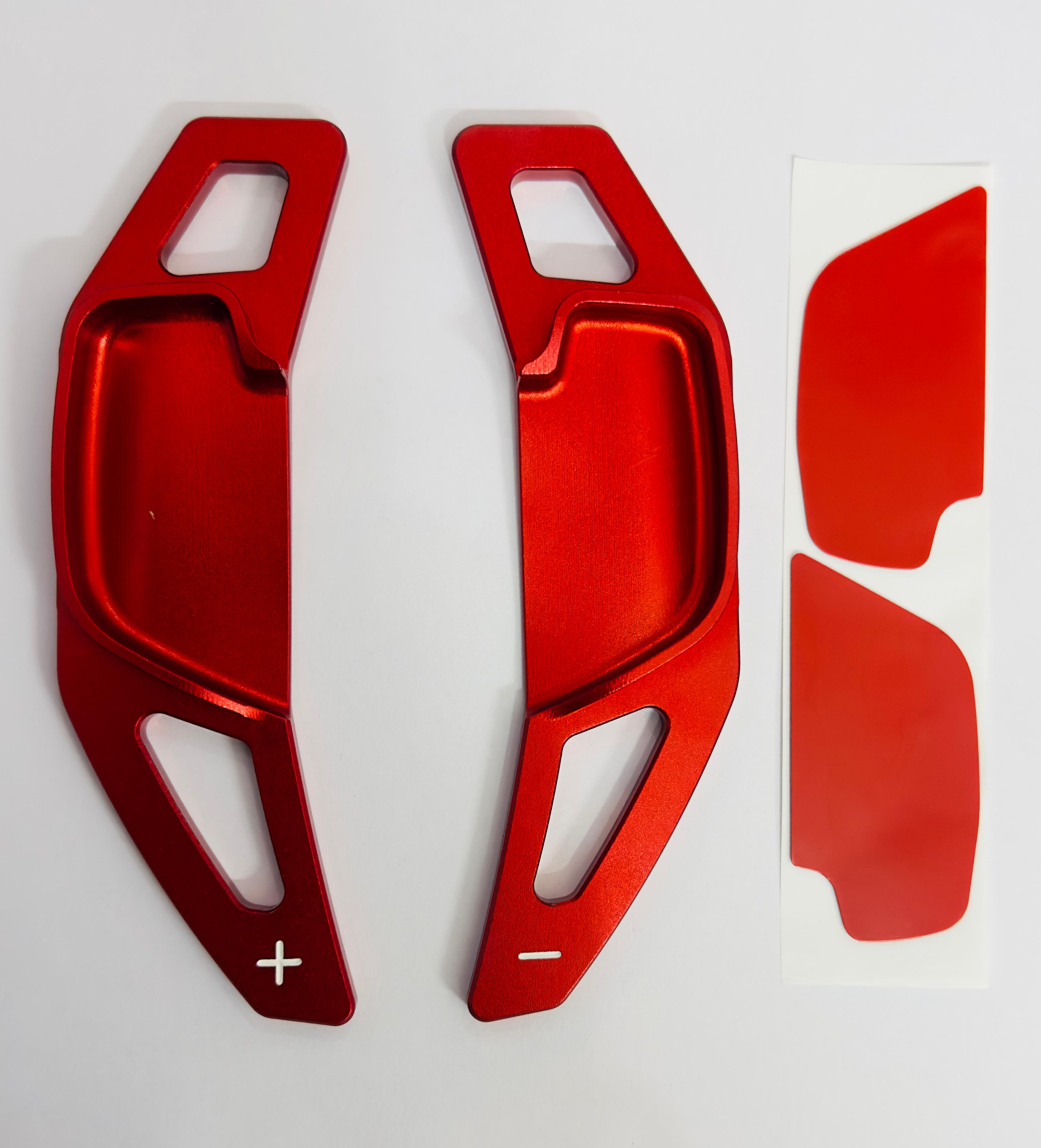 RED CNC Metal Paddle Shifter 2018-2025 Car Paddle Shifter for Toyota Fortuner Camry Hycross Innova Corolla Altis Interior Styling Parts Paddlle Shiifter (2PC)
