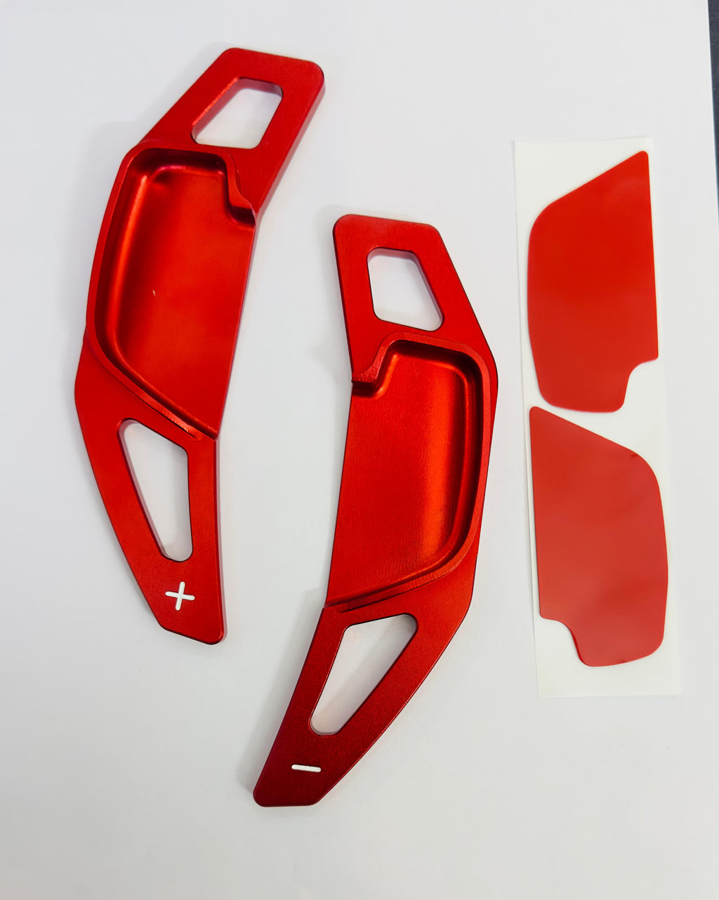 RED CNC Metal Paddle Shifter 2018-2025 Car Paddle Shifter for Toyota Fortuner Camry Hycross Innova Corolla Altis Interior Styling Parts Paddlle Shiifter (2PC)