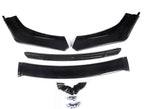 4pcs Car Front Bumper Splitter Universal Durable Car Front Lip Chin Bumper Body Kit, Universal Front Bumper Lip Splitter Protection Splitter Spoiler