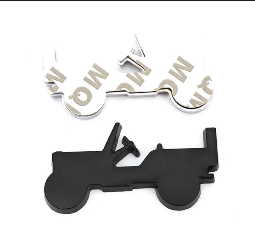 Black 7 x 4Cm Willy Thar Logo Car Bike Metal Willy Thar Logo Car Emblem Premium 3D Badge Auto Racing Sport Sticker Grand Tourer Decal 1 PC