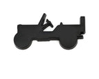 Black 7 x 4Cm Willy Thar Logo Car Bike Metal Willy Thar Logo Car Emblem Premium 3D Badge Auto Racing Sport Sticker Grand Tourer Decal 1 PC