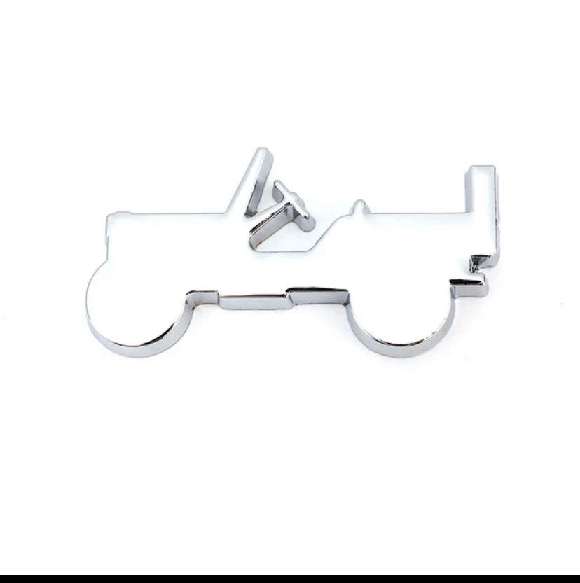 Chrome 7 x 4Cm Willy Thar Logo Car Bike Metal Willy Thar Logo Car Emblem Premium 3D Badge Auto Racing Sport Sticker Grand Tourer Decal 1 PC
