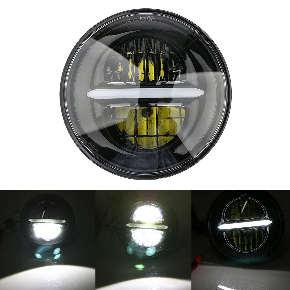 2PC SET 7INCH minus headlight car projector lamp bulb Headlamp 90W LED HEADLIGHT 12V-80V, 7INCH Headlight FOR MAHINDRA Thar 2020 Jeep MARUTI GYPSY KING-2PC