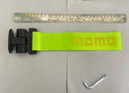 NEON Momo Car Tow Hook Racing Style Trailer Hook Sticker Rear Tow Strap Tow Hook Towing Belt Car Bumper for Decoration Compatible with for All Vehicle Sparco Dummy Hook.
