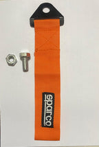 SPARCO CAR Truck Tow Belt Strap ORANGE Universal Front Rear Tow Strap Tow Hook Towing Belt (Nylon, 1000 kg Pull Capacity 1 Piece