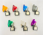 Toggle Switch WiD Aircraft Safety Cover Rocker Toggle Switch 12V 20A Car Auto Racing ON/Off Switch LED Light Illuminated 3Pin for All Vehicles