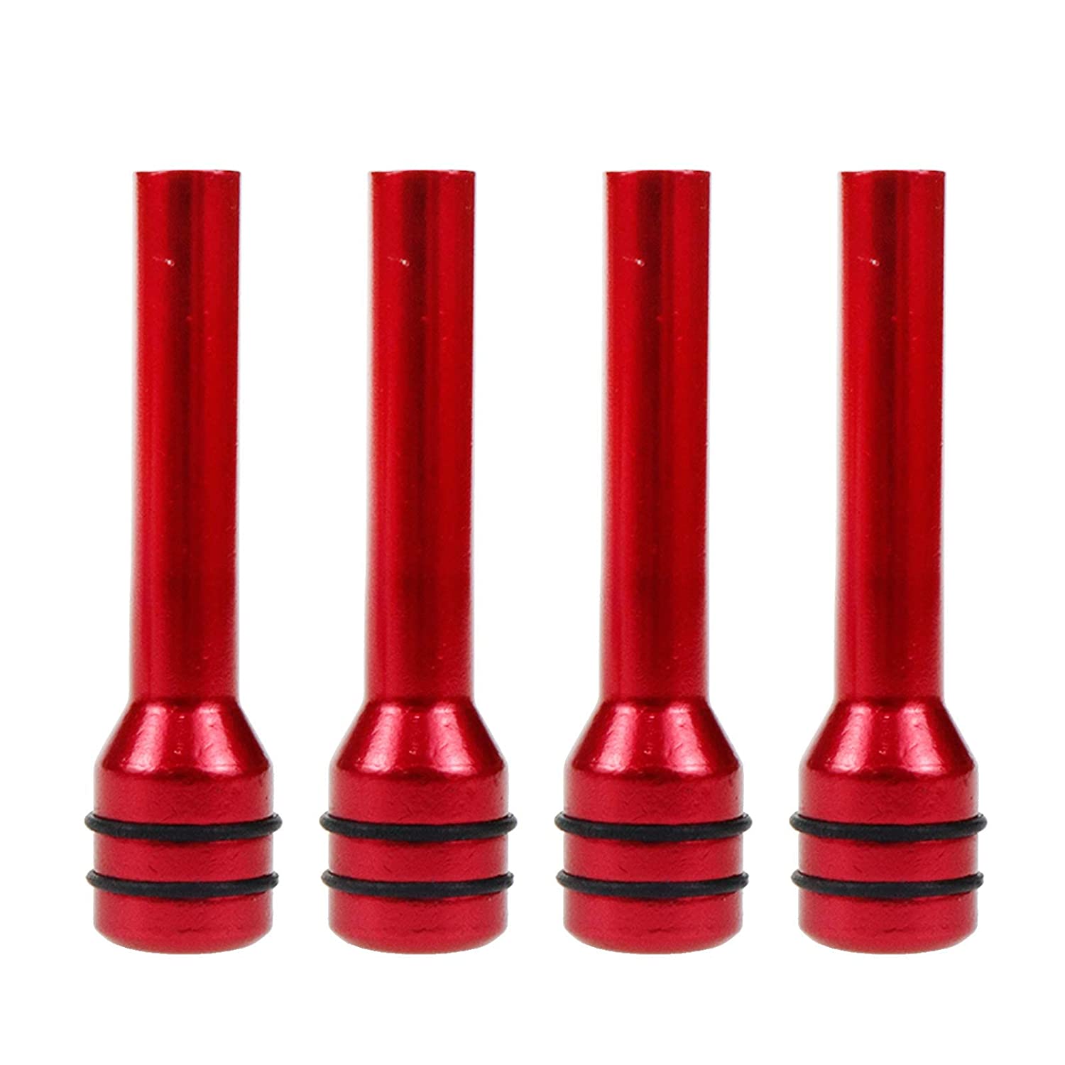 4PC RED Aluminum Alloy Car Door Lock Pins Car Interior Decorative Door Lock Pull Pin Auto Accessory Universal for All Cars Auto Accessories.