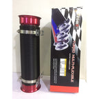 RED Turbine Intake Guide Pipe Air Intake Pipe 76MM 3inch Adjustable flexible hose Car Cold Air Turbo Intake Inlet Pipe Universal Pipe Air Intake Flexiblke Pipe-1 Piece