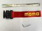 RED Momo Car Tow Hook Racing Style Trailer Hook Sticker Rear Tow Strap Tow Hook Towing Belt Car Bumper for Decoration Compatible with for All Vehicle Sparco Dummy Hook.
