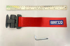RED Sparco Car Tow Hook Racing Style Trailer Hook Sticker Rear Tow Strap Tow Hook Towing Belt Car Bumper for Decoration Compatible with All Vehicle Sparco Dummy Hook.