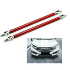 2pc Big Front Splitter Support Rods Adjustable Strut Rods for Cars Vehicles, 8''-11'' Automotive Replacement Bumper Lip Splitter Bars Universal Fit Car Accessories.