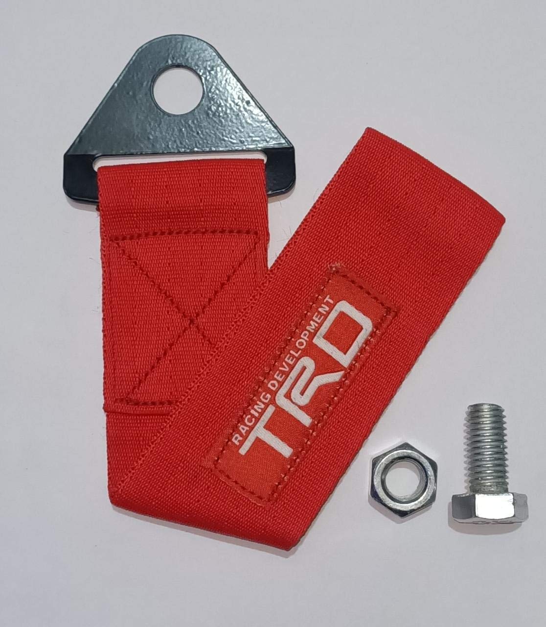 TRD Racing Tow Belt &amp; Strap || TRD Racing Premium Universal Front &amp; Rear Tow Strap/Tow Hook Towing Belt (Nylon, 1000 kg Pull Capacity)
