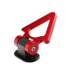 RED Triangle Dummy Hook Car Bumper PVC Tow Hook Universal Decorative Racing Style Trailer Hook Sticker Rear Tow Strap Tow Hook-1 Piece Attractive Hook