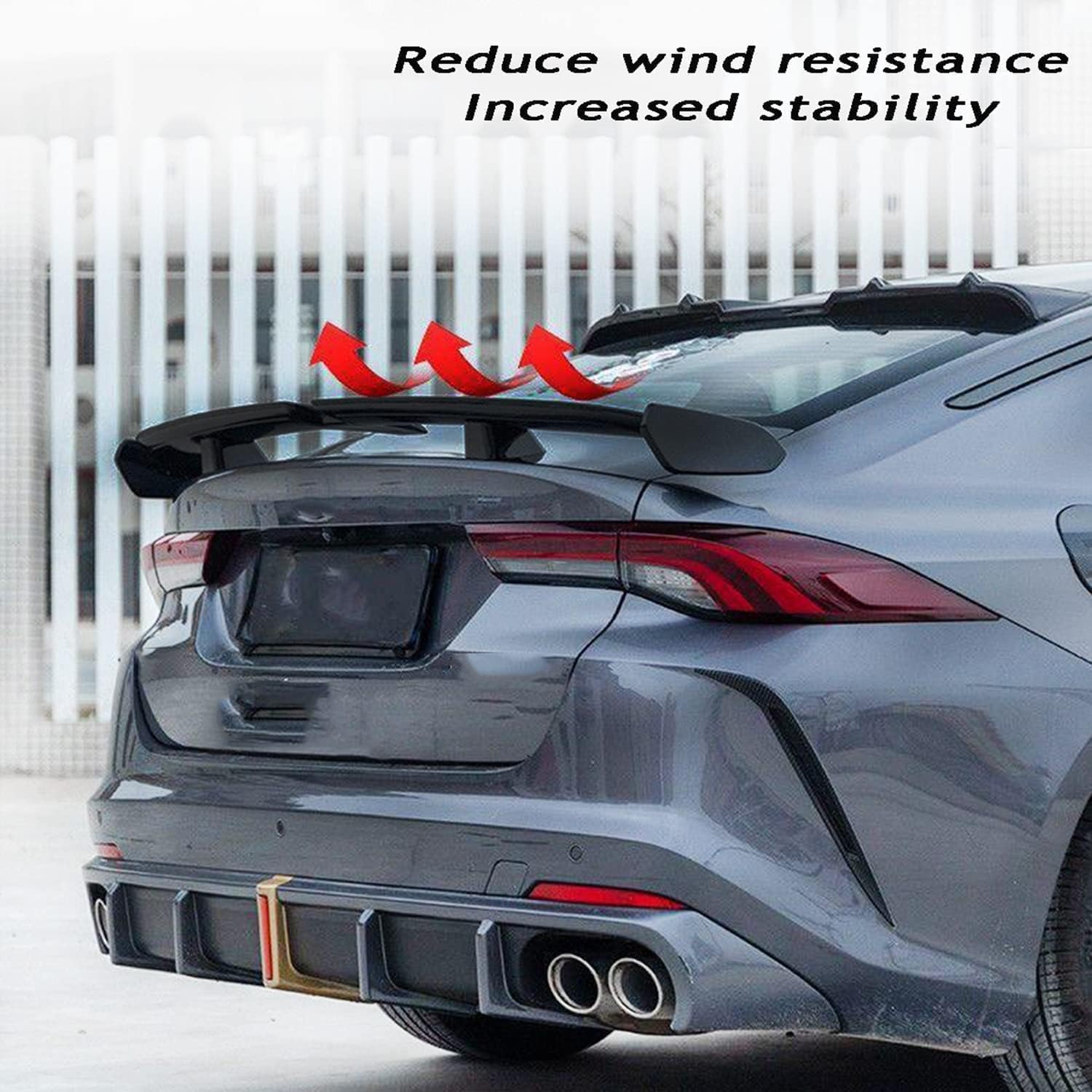 Sedan Motorized Spoiler Abs Plastic Rear Boot Spoilers Wing Trunk Car Auto Anti Scratch Tail Window Top Lip Protector For Maruti Suzuki Ciaz