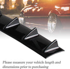 7Wing Shark Diffuser Universal Rear Bumper Lip Diffuser Car Rear Bumper Spoiler Shark Fin 7-Wing