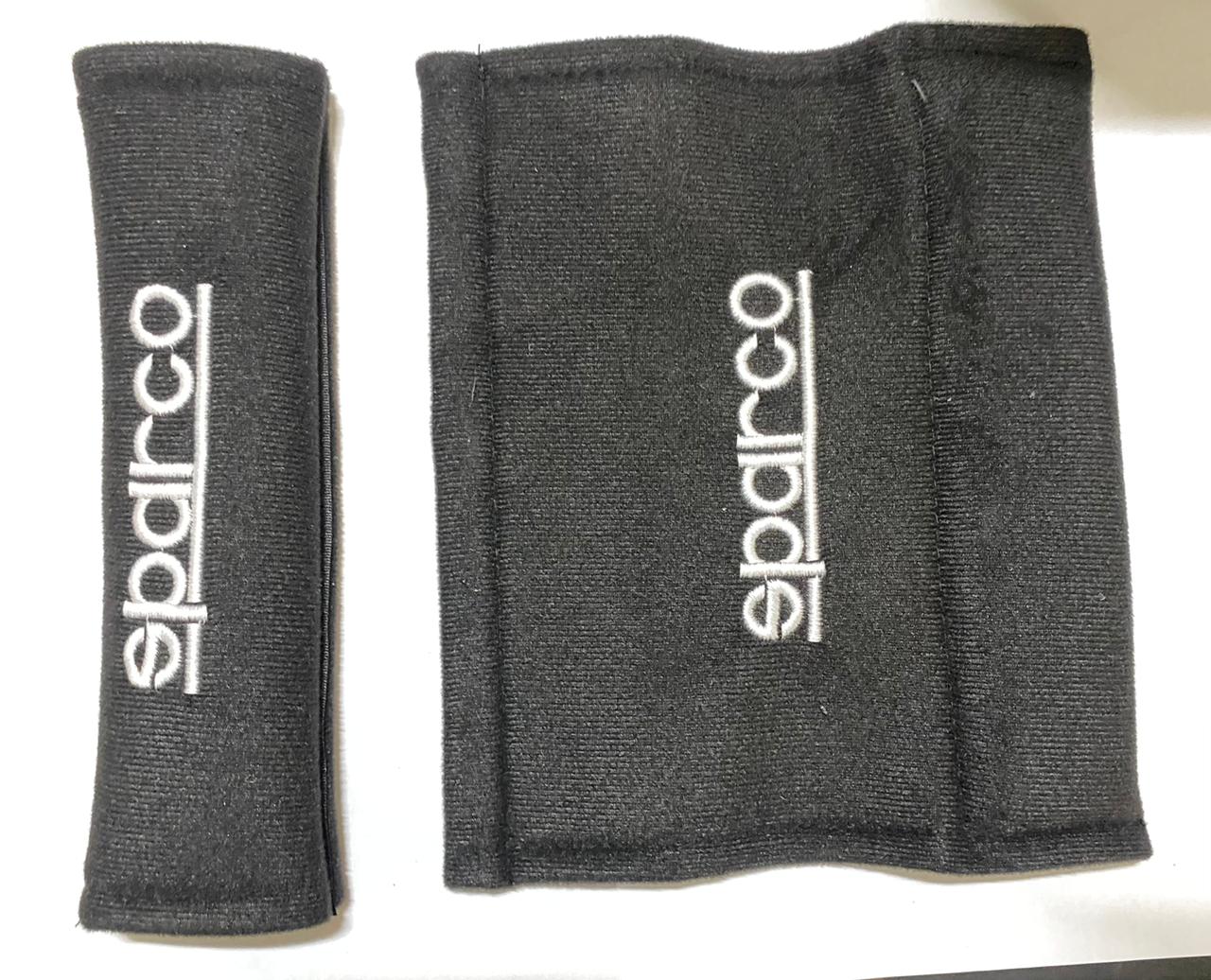 2pc/Set Plain Black Sparco Shoulder Pad JDM Drifting Sports Sparco Car Seat Belt Shoulder Pads Universal for All Car